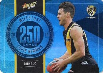 2015 Select AFL Champions - Milestone Game Foils #MG75 Chris Newman Front